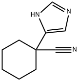 Cyclohexanecarbonitrile, 1-(1H-imidazol-4-yl)- (9CI) Struktur