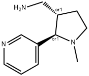 (2S,3R)-rel-1-Methyl-2-(3-pyridinyl)-3-pyrrolidinemethanamine Struktur