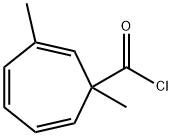 2,4,6-Cycloheptatriene-1-carbonyl chloride, 1,3-dimethyl- (9CI) Struktur