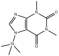 1,3-Dimethyl-7-(trimethylsilyl)-1H-purine-2,6(3H,7H)-dione Struktur