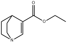 1-Azabicyclo[2.2.2]oct-2-ene-3-carboxylic acid ethyl ester Struktur