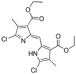 ethyl 5-chloro-2-[(5-chloro-3-ethoxycarbonyl-4-methyl-1H-pyrrol-2-yl)m ethylidene]-4-methyl-pyrrole-3-carboxylate Struktur