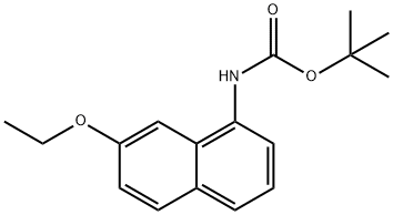 tert-butyl 7-ethoxynaphthalen-1-ylcarbaMate Struktur