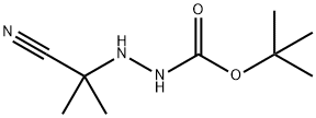 Hydrazinecarboxylic acid, 2-(1-cyano-1-methylethyl)-, 1,1-dimethylethyl ester Struktur