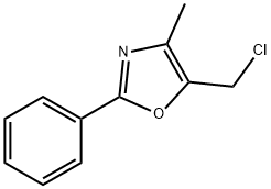 5-(chloromethyl)-4-methyl-2-phenyl-1,3-oxazole Struktur