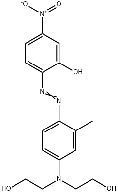 2-[4-[N,N-Bis(2-hydroxyethyl)amino]-2-methylphenylazo]-5-nitrophenol Struktur