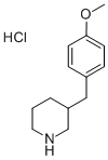 3-(4-METHOXYBENZYL)PIPERIDINE HYDROCHLORIDE Struktur