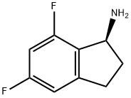 (S)-5,7-DIFLUORO-INDAN-1-YLAMINE Struktur