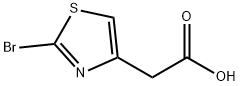 2-(2-bromo-1,3-thiazol-4-yl)acetic acid Struktur