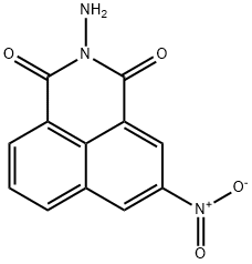 2-AMINO-5-NITRO-BENZO[DE]ISOQUINOLINE-1,3-DIONE Struktur