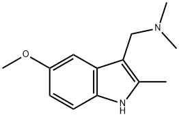 5-METHOXY-2-METHYLGRAMINE Struktur