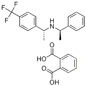 (R)-1-phenyl-N-((R)-1-(4-(trifluoroMethyl)phenyl)ethyl)ethanaMine phthalate Struktur