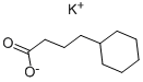 POTASSIUM CYCLOHEXANEBUTYRATE Struktur