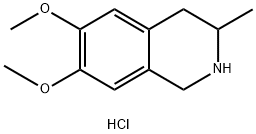 6,7-DIMETHOXY-3-METHYL-1,2,3,4-TETRAHYDROISOQUINOLINE HYDROCHLORIDE Struktur