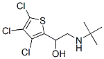 2-tert-Butylamino-1-(3,4,5-trichloro-2-thienyl)ethanol Struktur