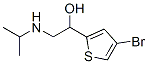 1-(4-Bromo-2-thienyl)-2-isopropylaminoethanol Struktur