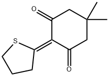 2-(4,5-Dihydrothiophen-2(3H)-ylidene)-5,5-dimethyl-1,3-cyclohexanedione Struktur