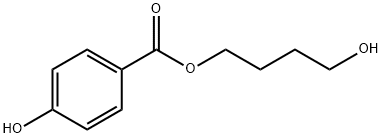 4-Hydroxybenzoic acid 4-hydroxybutyl ester Struktur