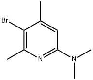 5-BROMO-N,N,4,6-TETRAMETHYLPYRIDIN-2-AMINE Struktur