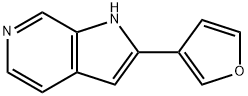 2-FURAN-3-YL-1H-PYRROLO[2,3-C]PYRIDINE Struktur