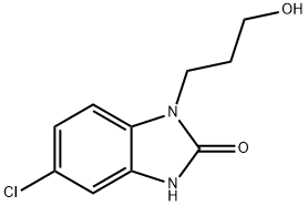 5-chloro-1,3-dihydro-1-(3-hydroxypropyl)-2H-benzimidazol-2-one Struktur