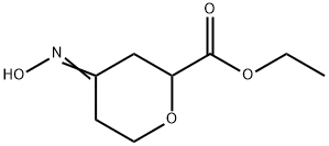 2H-Pyran-2-carboxylicacid,tetrahydro-4-(hydroxyimino)-,ethylester(9CI) Struktur