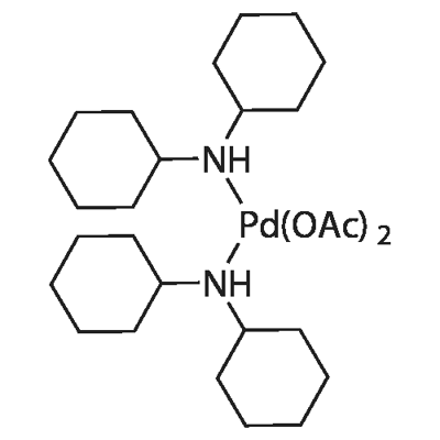 trans-Bis(dicyclohexylaMine)palladiuM(II) acetate, DAPCy Struktur