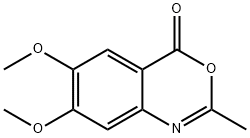 6,7-DIMETHOXY-2-METHYL-3,1-BENZOXAZIN-4-ONE Struktur