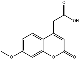 7-Methoxycoumarin-4-acetic acid Struktur