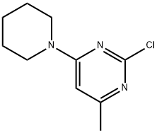 2-chloro-4-methyl-6-piperidinopyrimidine Struktur