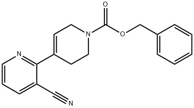 3-cyano-3',6'-dihydro-2'H-[2,4']bipyridinyl-1'-
carboxylic acid benzyl ester Struktur