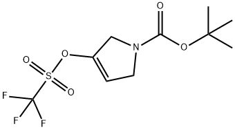 tert-Butyl 3-(((trifluoroMethyl)sulfonyl)oxy)-2,5-dihydro-1H-pyrrole-1-carboxylate Struktur