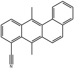 7,12-Dimethylbenz[a]anthracene-8-carbonitrile Struktur