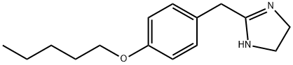 2-[(4-pentoxyphenyl)methyl]-4,5-dihydro-1H-imidazole Struktur