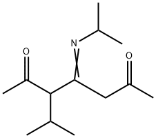 3-propan-2-yl-4-propan-2-ylimino-heptane-2,6-dione Struktur