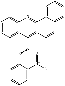 7-(o-Nitrostyryl)benz[c]acridine Struktur