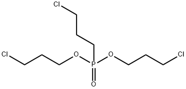 1-chloro-3-(3-chloropropoxy-(3-chloropropyl)phosphoryl)oxy-propane Struktur