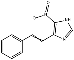 1H-IMIDAZOLE, 4-NITRO-5-[(E)-2-PHENYLETHENYL]- Struktur