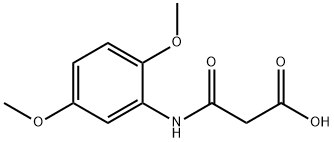 2,5-Dimethoxyphenylcarbamoylacetic acid Struktur