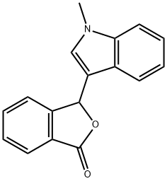 3-(1-methylindol-3-yl)-3H-isobenzofuran-1-one Struktur