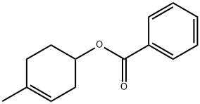 (4-methyl-1-cyclohex-3-enyl) benzoate Struktur