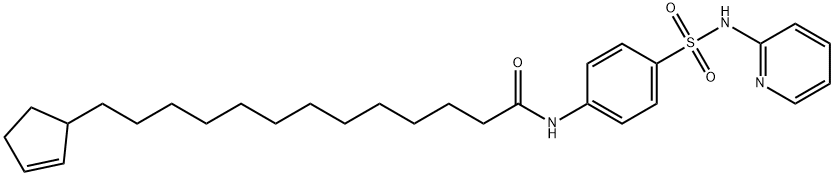 13-(1-cyclopent-2-enyl)-N-[4-(pyridin-2-ylsulfamoyl)phenyl]tridecanami de Struktur