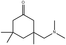 3-(dimethylaminomethyl)-3,5,5-trimethyl-cyclohexan-1-one Struktur