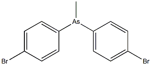 bis(4-bromophenyl)-methyl-arsane Struktur