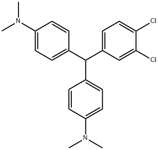 4-[(3,4-dichlorophenyl)-(4-dimethylaminophenyl)methyl]-N,N-dimethyl-an iline Struktur