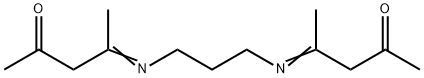 4-[3-(4-oxopentan-2-ylideneamino)propylimino]pentan-2-one Struktur