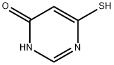 6-Mercapto-4(1H)-pyrimidinone Struktur