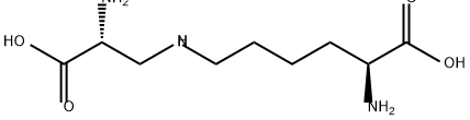 L-Lysine, N6-[(2R)-2-amino-2-carboxyethyl]- Struktur