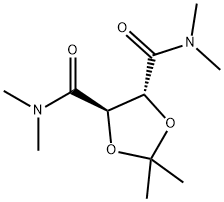 (4R,5R)-4,5-DI(DIMETHYLAMINOCARBONYL)-2,2-DIMETHYLDIOXOLANE, 99+% Struktur