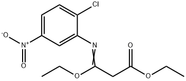 ethyl 3-[(2-chloro-5-nitrophenyl)imino]-3-ethoxypropionate Struktur